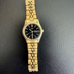 Citizen Gold and Black Watch